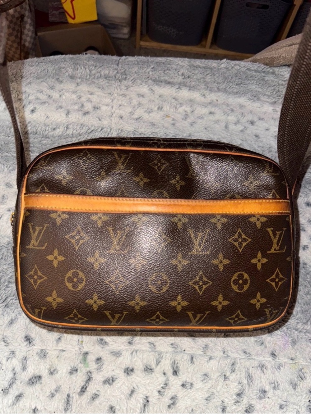 Louis Vuitton Monogram Canvas Messenger Bag in Brown and Tan - Picture 14 of 15